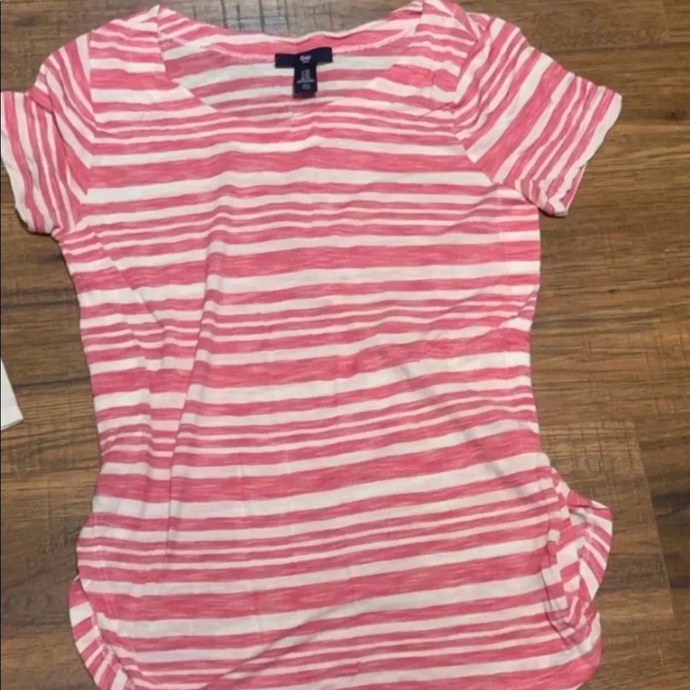 Gap Pink Striped Tshirt Size Xs